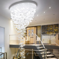 Classic Creative Custom Staircase Circle Crystal Chandelier